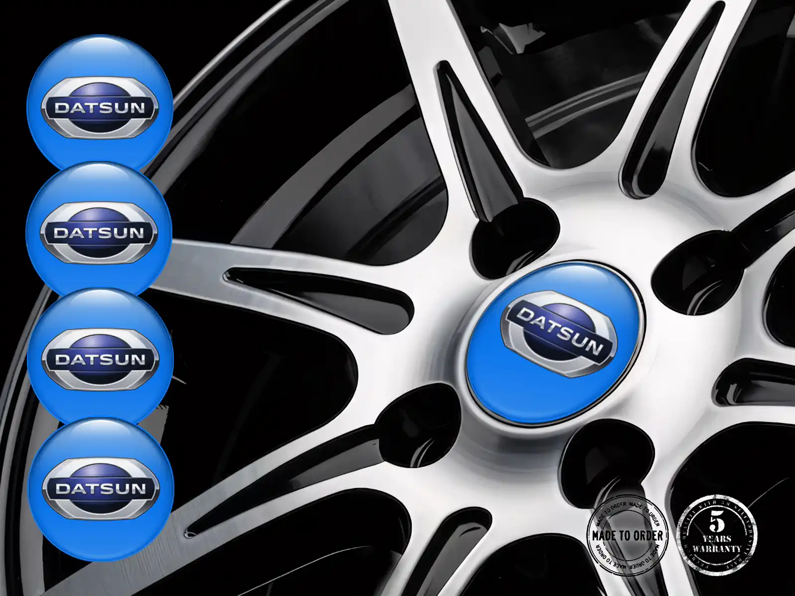Datsun Silikonaufkleber Edition Individuelle Radlabels